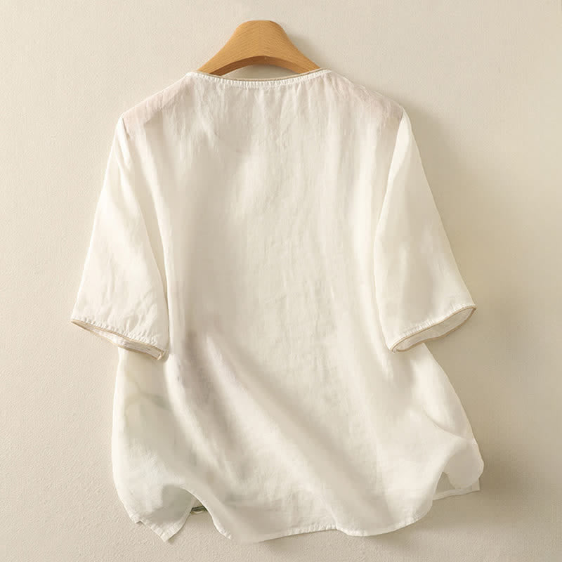 Nimara Ritual Summer Floral Print Women's Short Sleeve T-Shirts