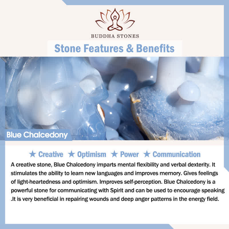 Nimara Ritual Blue Chalcedony Copper Optimism Adjustable Ring