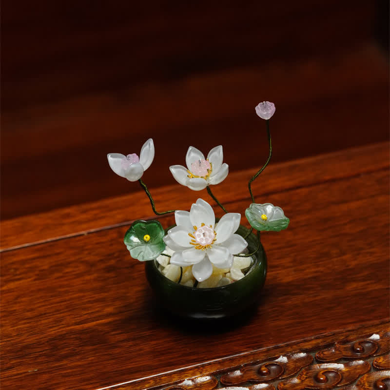 Nimara Ritual Lotus Liuli Flowerpot Handmade Mindful Living Decor