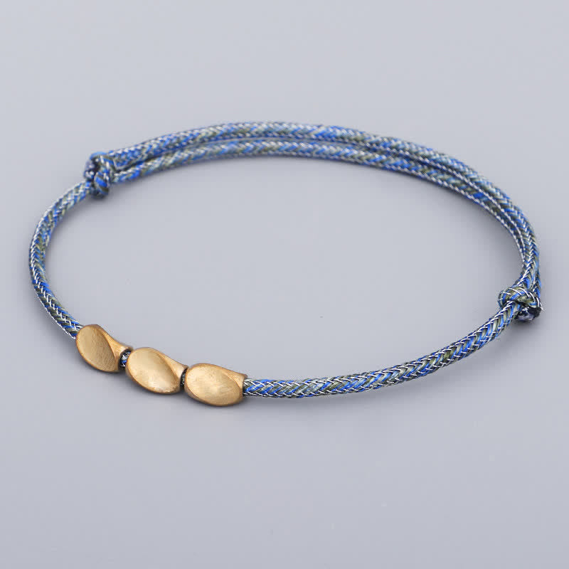 Nimara Ritual Multiple Colors String Golden Copper Beads Balance Bracelet