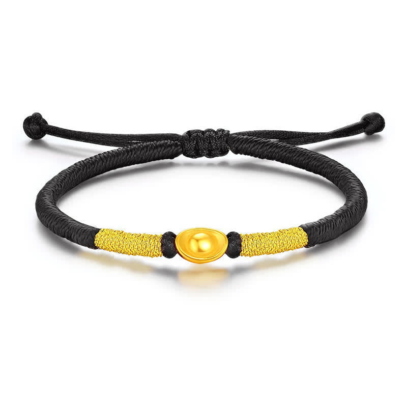Nimara Ritual Yuanbao Red String Braided Luck Bracelet