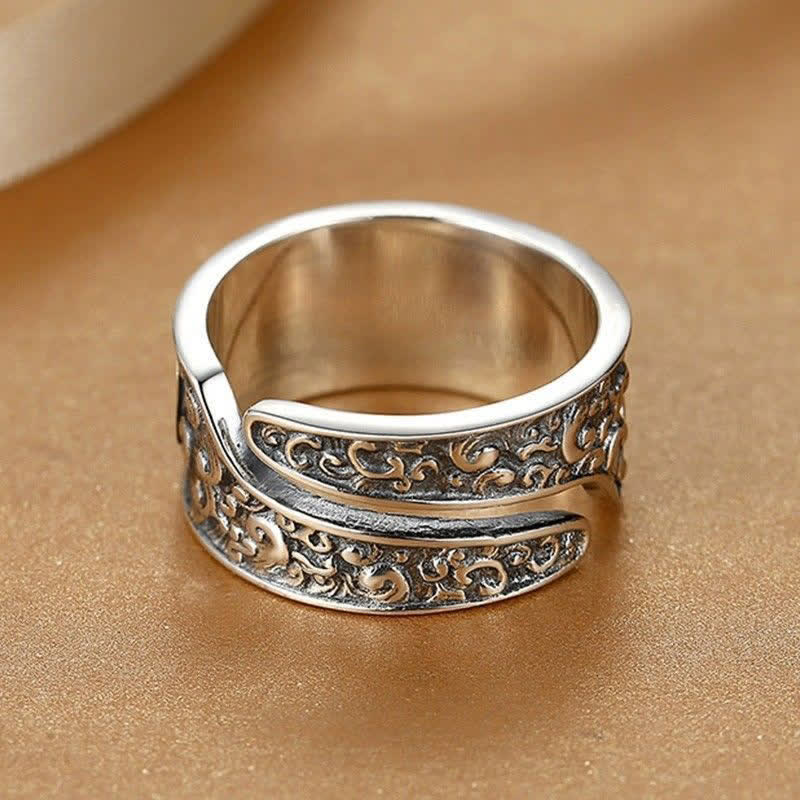 Nimara Ritual Pixiu Wide Copper Open Luck Ring