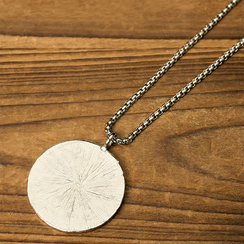 Nimara Ritual Yin Yang Bagua Titanium Steel Balance Necklace Pendant