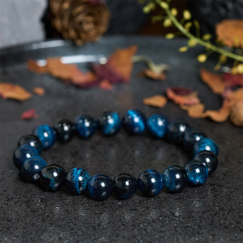 Nimara Ritual Natural Blue Tiger's Eye Bead Protection Bracelet