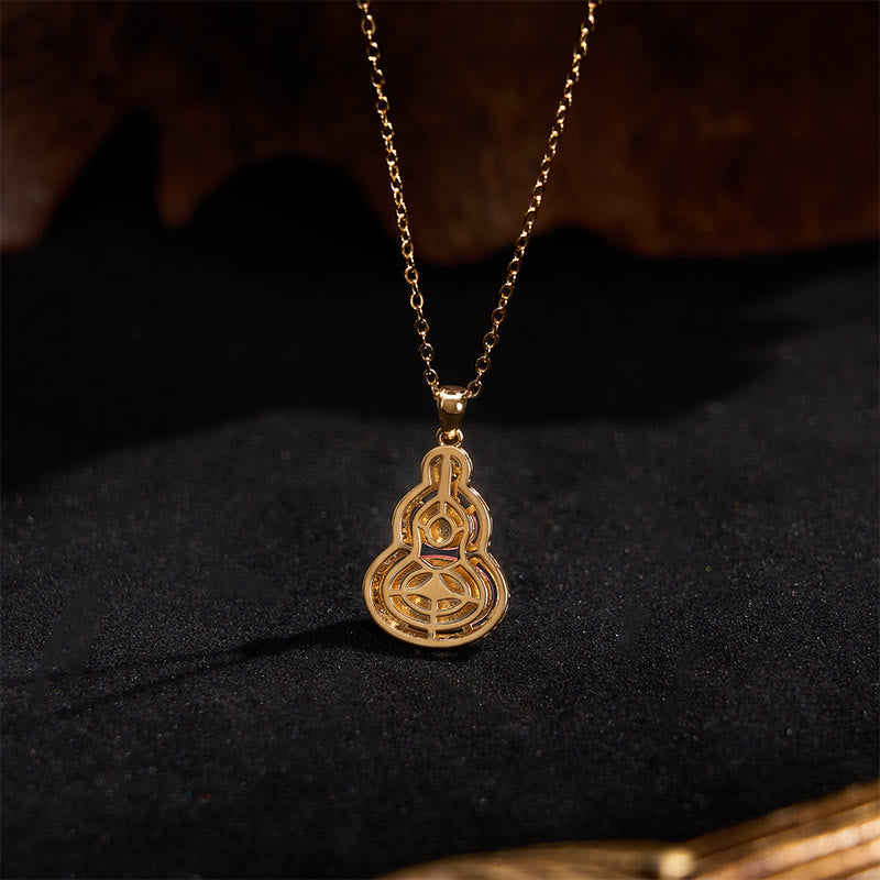 Nimara Ritual Pink Chalcedony Gourd Optimism Necklace Pendant