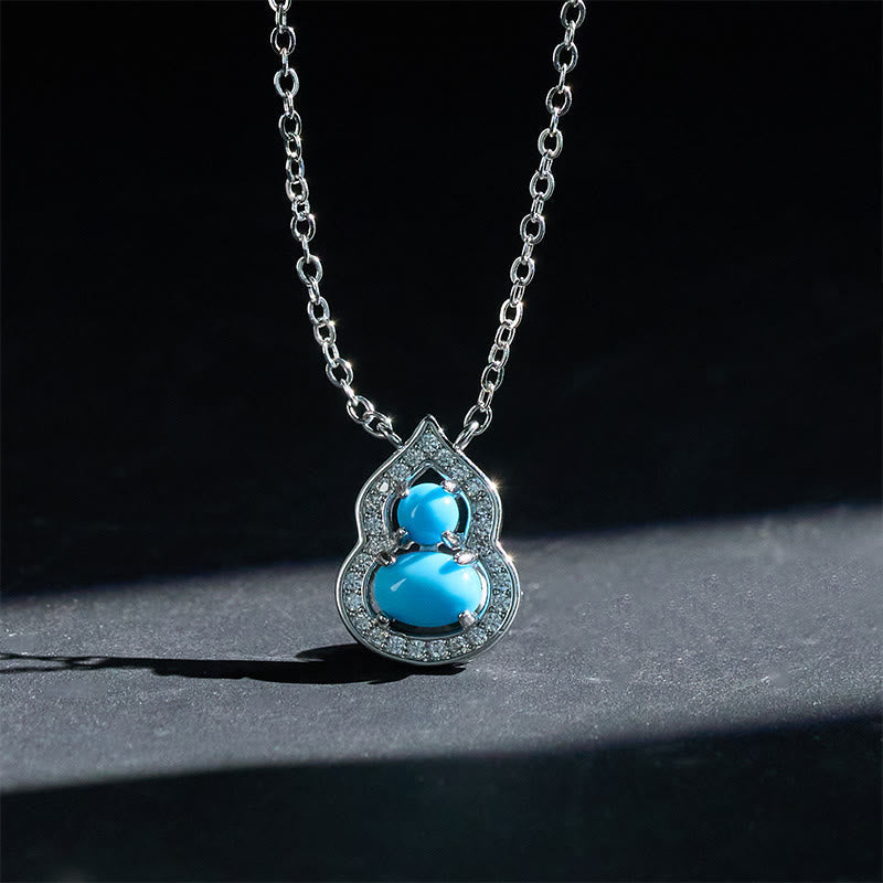 Nimara Ritual Natural Turquoise Gourd Wisdom Necklace