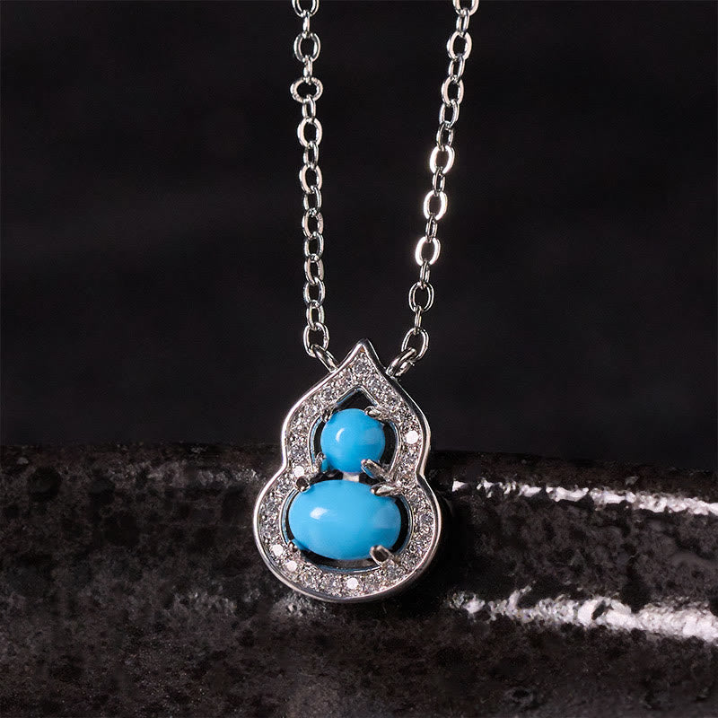 Nimara Ritual Natural Turquoise Gourd Wisdom Necklace