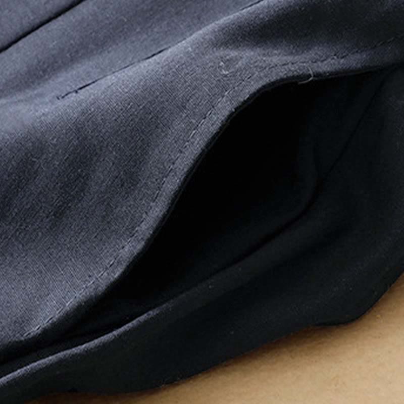 Nimara Ritual Summer Minimalist Button-Up High Waist Solid Linen Women's Harem Pants With Pockets