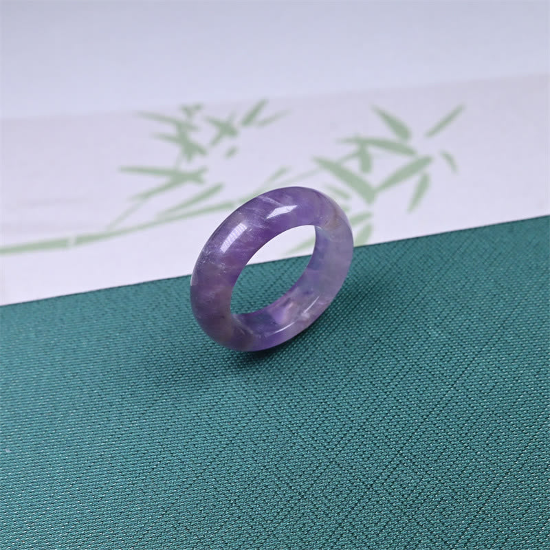 Nimara Ritual Natural Amethyst Spiritual Awareness Ring