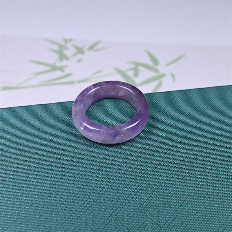 Nimara Ritual Natural Amethyst Spiritual Awareness Ring