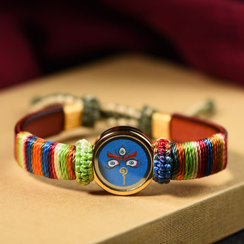 Nimara Ritual Tibetan Five Directions Gods Of Wealth Buddha Eye Blessing Bracelet