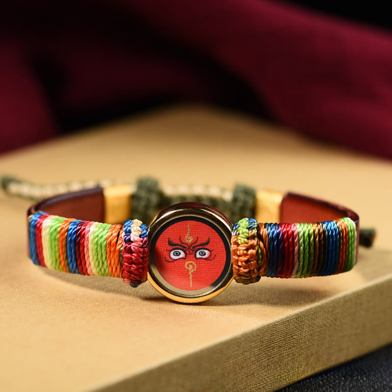 Nimara Ritual Tibetan Five Directions Gods Of Wealth Buddha Eye Blessing Bracelet