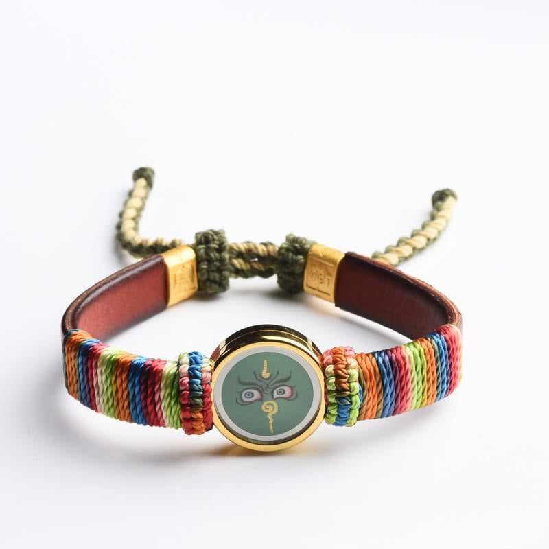 Nimara Ritual Tibetan Five Directions Gods Of Wealth Buddha Eye Blessing Bracelet