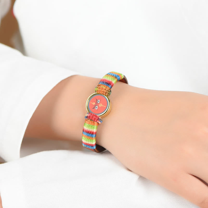 Nimara Ritual Tibetan Five Directions Gods Of Wealth Buddha Eye Blessing Bracelet