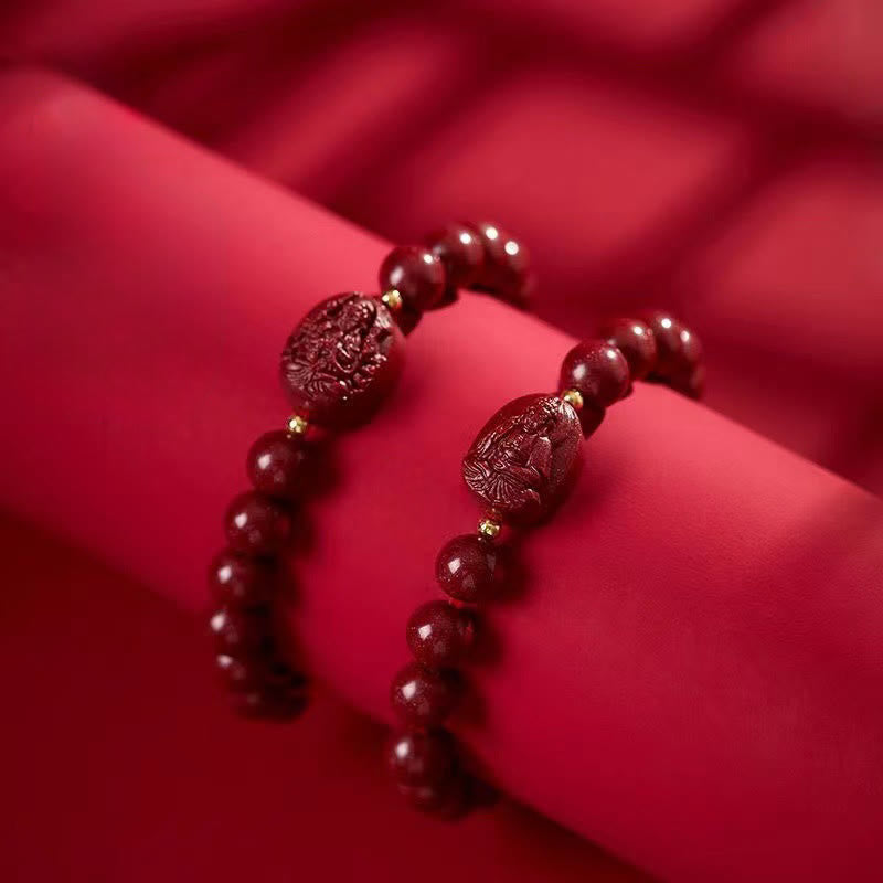 Nimara Ritual The Chinese Zodiac Natal Buddha Cinnabar Blessing Bracelet