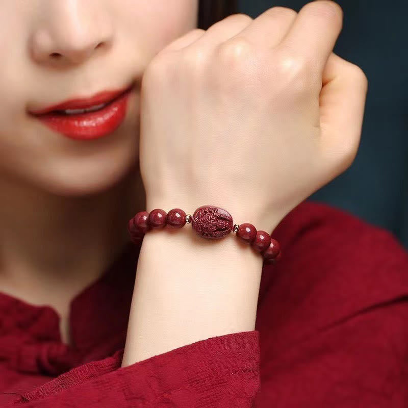 Nimara Ritual The Chinese Zodiac Natal Buddha Cinnabar Blessing Bracelet