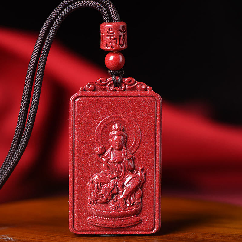 Nimara Ritual The Chinese Zodiac Natal Buddha Cinnabar Blessing Necklace Pendant