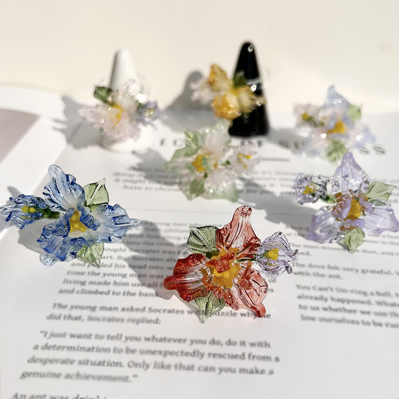 Nimara Ritual Liuli Iris Flower Wisdom Ring