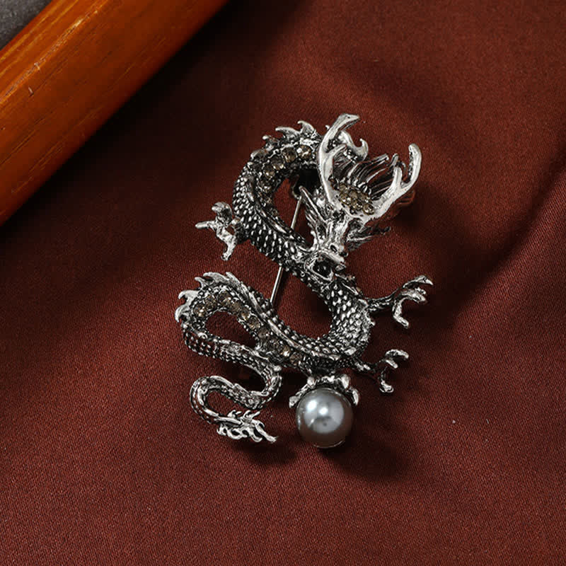 Nimara Ritual Domineering Dragon Pearl Strength Brooch