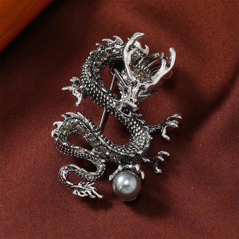 Nimara Ritual Domineering Dragon Pearl Strength Brooch