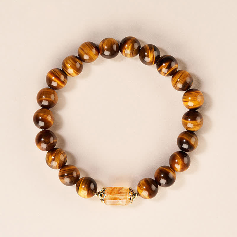 Nimara Ritual Tiger Eye Citrine Bead Strength Bracelet
