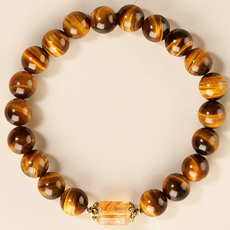 Nimara Ritual Tiger Eye Citrine Bead Strength Bracelet