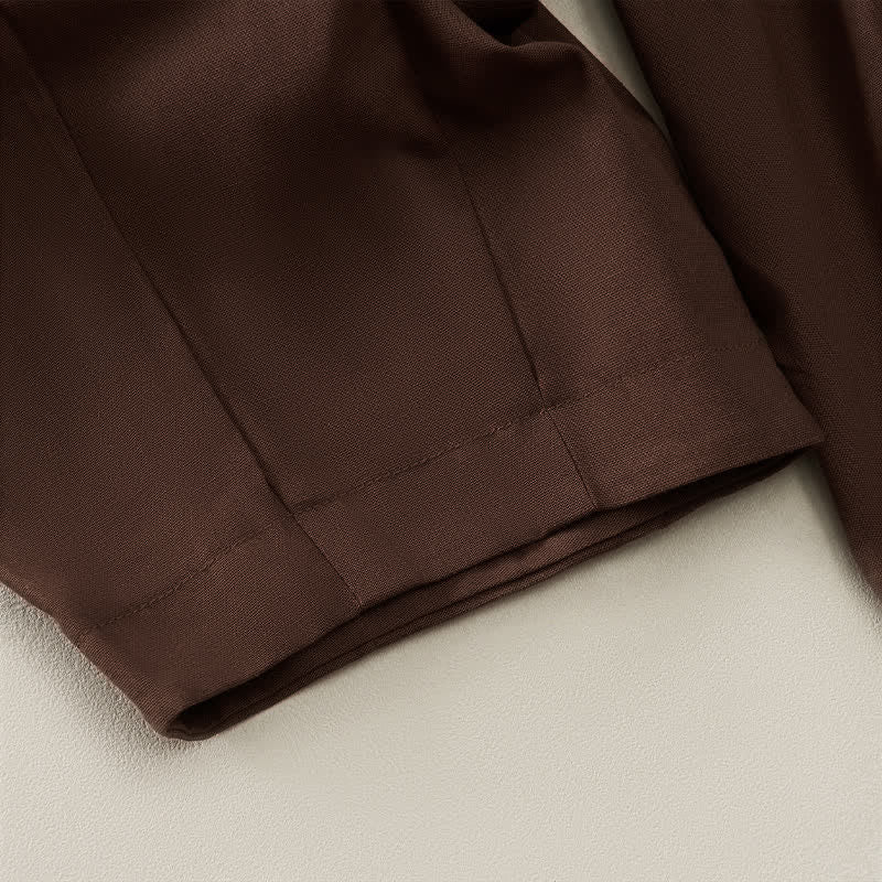 Nimara Ritual Spring Casual Elastic Waist Pleated Solid Women's Harem Pants With Pockets