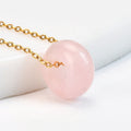 Self-care and Healing Natural Rose Quartz Green Aventurine Round Crystal Necklace