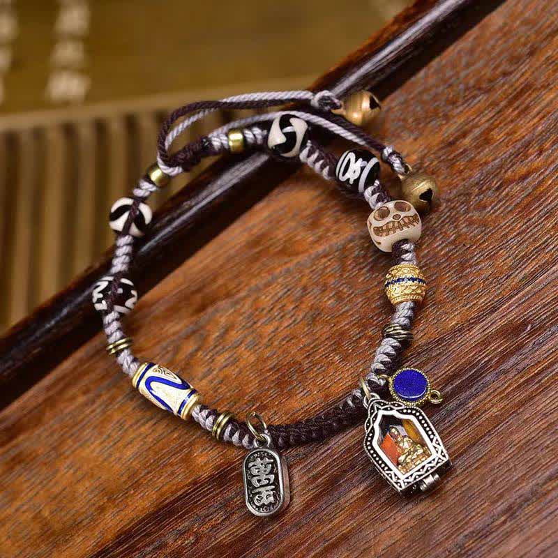 Nimara Ritual Copper Buddha Braided Rope Compassion Bracelet
