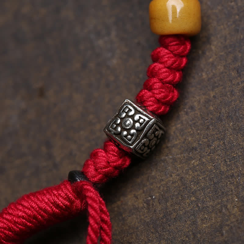 Nimara Ritual Copper Buddha Amitabha Braided Rope Serenity Bracelet