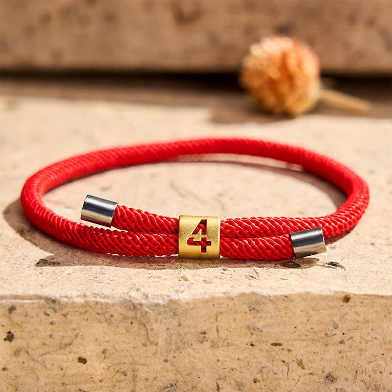 Nimara Ritual Single-Digit Angel Numbers Adjustable String Protection Bracelet