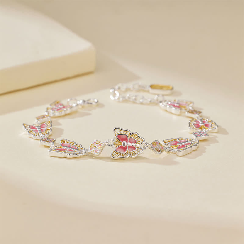 Nimara Ritual Copper Butterfly Enamel Freedom Bracelet
