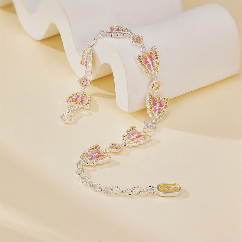 Nimara Ritual Copper Butterfly Enamel Freedom Bracelet
