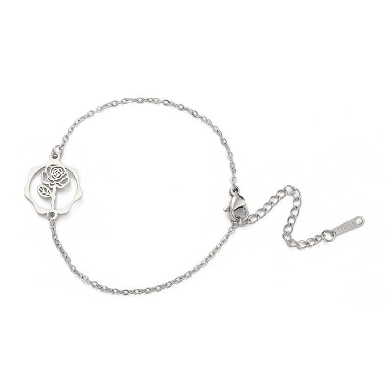 Nimara Ritual Titanium Steel Birth Flower New beginning Bracelet