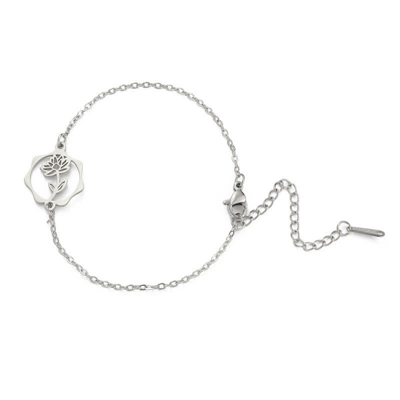 Nimara Ritual Titanium Steel Birth Flower New beginning Bracelet
