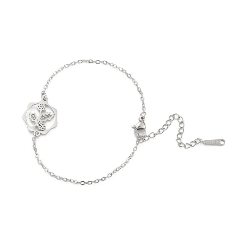 Nimara Ritual Titanium Steel Birth Flower New beginning Bracelet