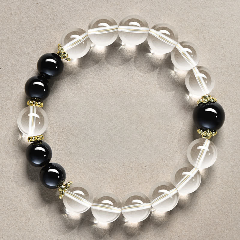 Nimara Ritual Natural Clear Quartz Beaded Healing Bracelet