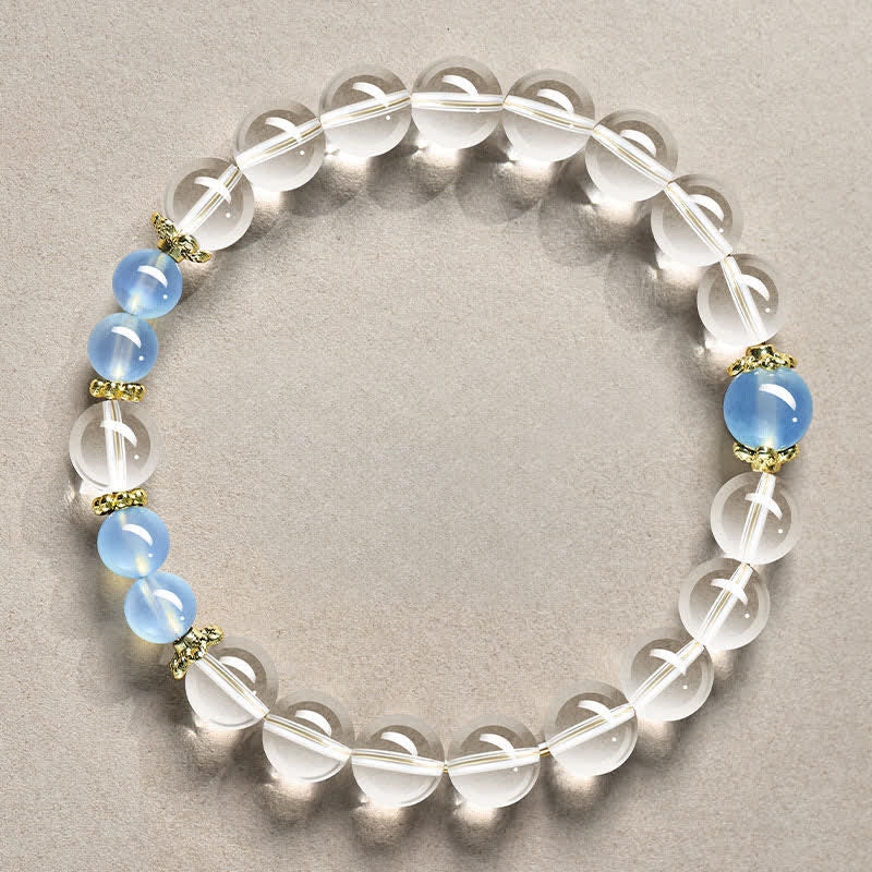 Nimara Ritual Natural Clear Quartz Beaded Healing Bracelet