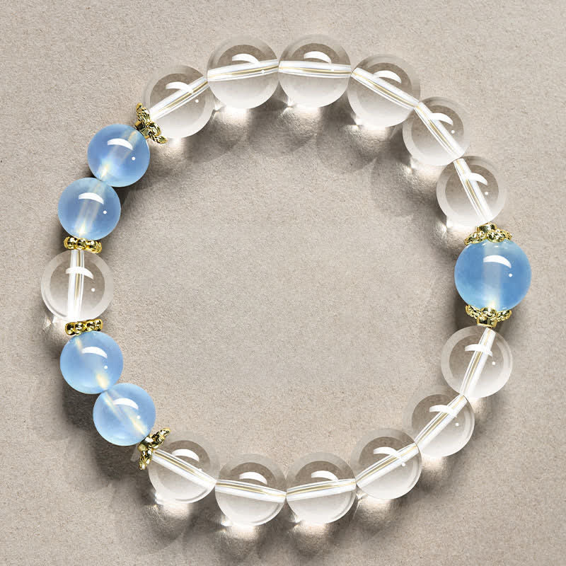 Nimara Ritual Natural Clear Quartz Beaded Healing Bracelet