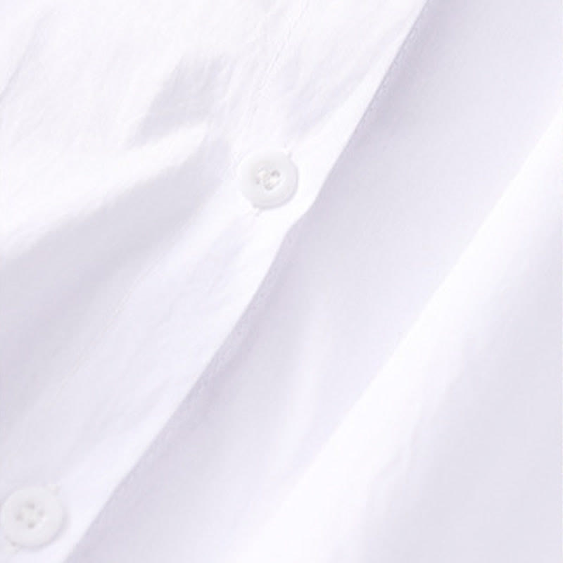 Nimara Ritual Spring Summer Boho Embroidery Floral Women's Short Sleeve Shirt