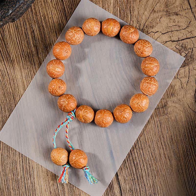 Nimara Ritual Phoenix Eye Bodhi Wisdom Hand Carved Ethnic Wrist Mala
