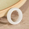 Luck and Wealth Natural Golden Silk Jade Ring