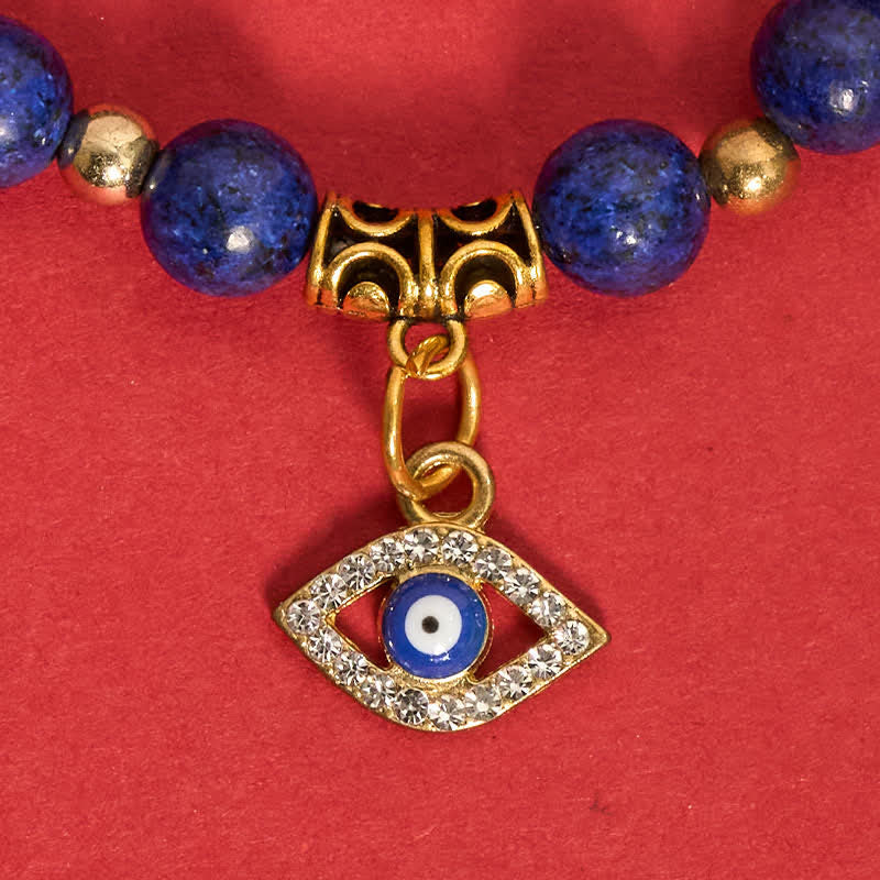 Nimara Ritual Natural Lapis Lazuli Evil Eye Balance Bracelet