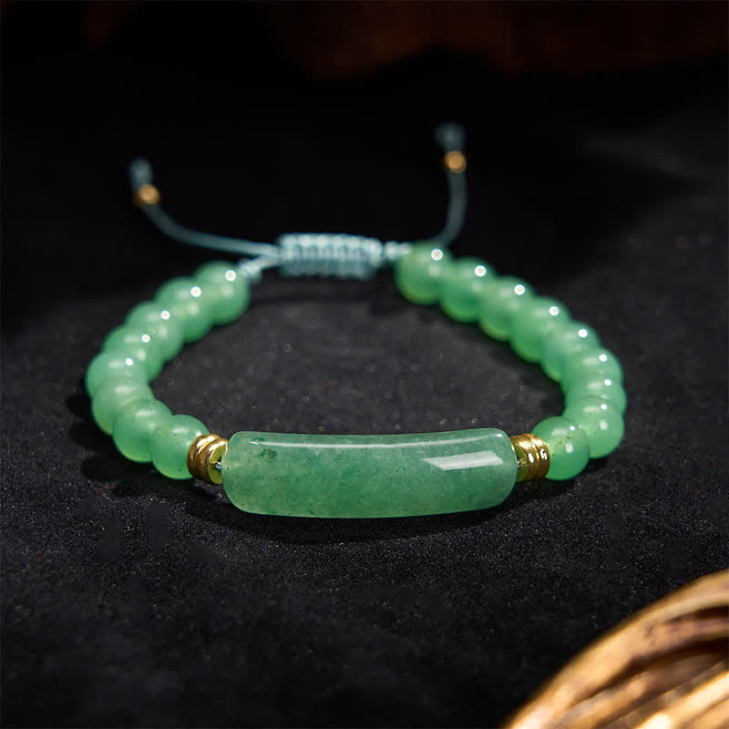 Nimara Ritual Amethyst Green Aventurine Tiger Eye Strawberry Quartz Positive Transformation Bracelet