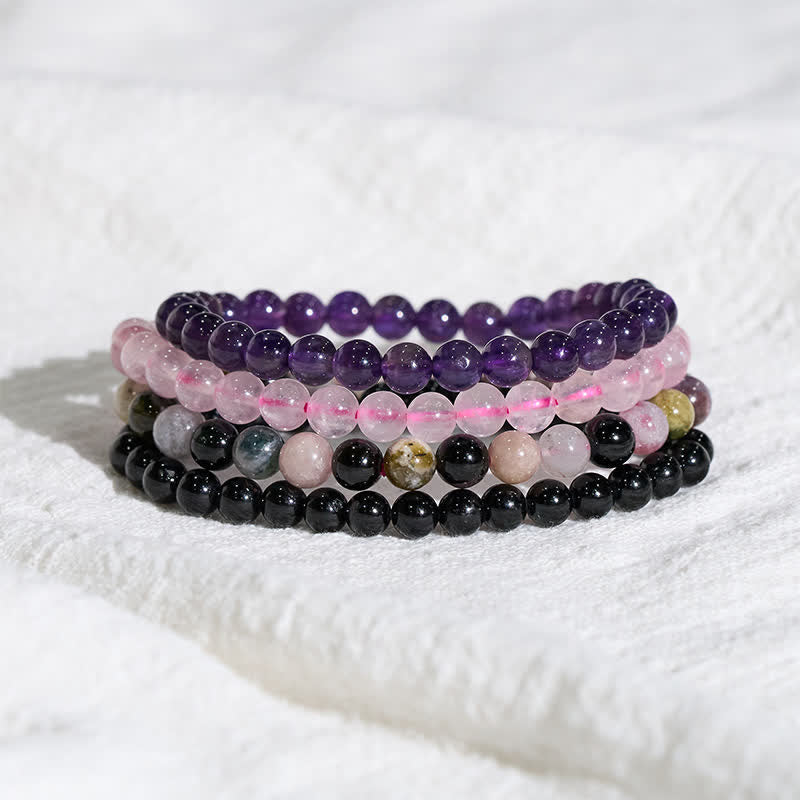 Nimara Ritual Stress Relief & Protection Crystal Bracelet Set