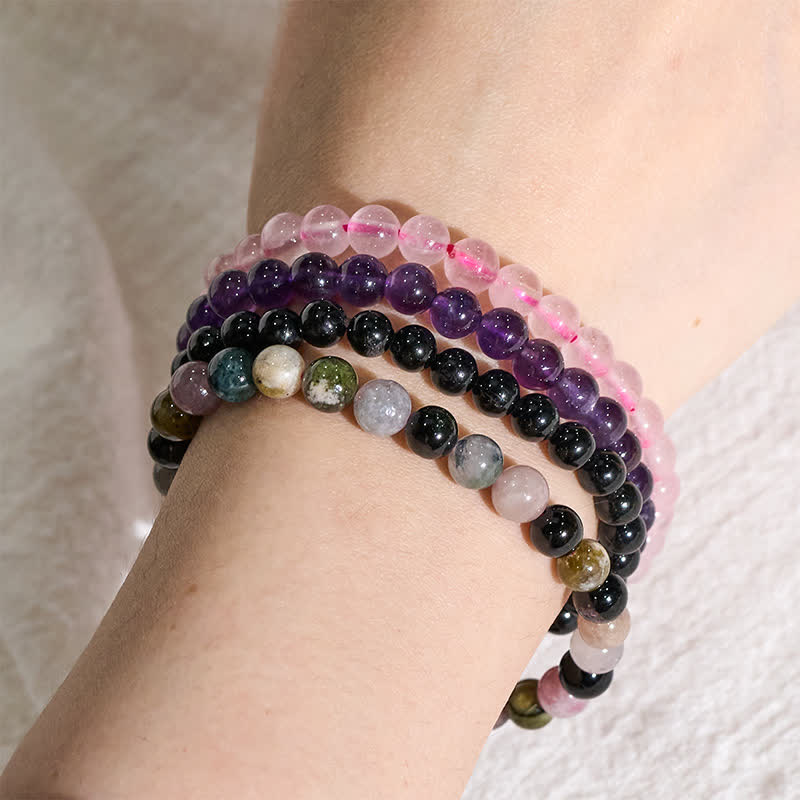 Nimara Ritual Stress Relief & Protection Crystal Bracelet Set
