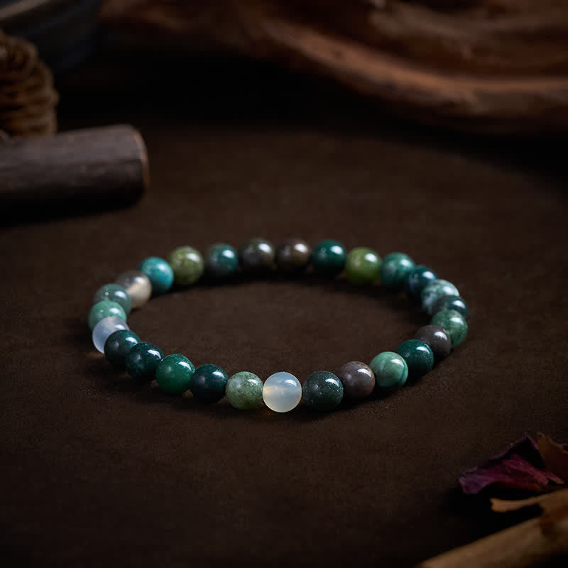 Nimara Ritual Natural Stone Sea Sediment Jasper Agate Protection Peace Bracelet