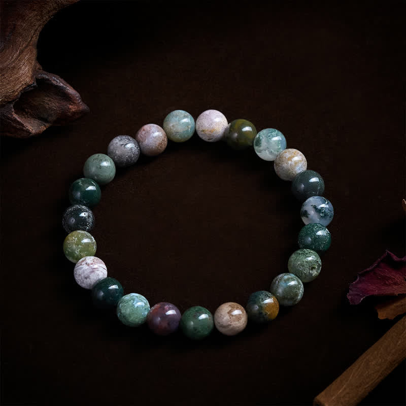Nimara Ritual Natural Stone Sea Sediment Jasper Agate Protection Peace Bracelet