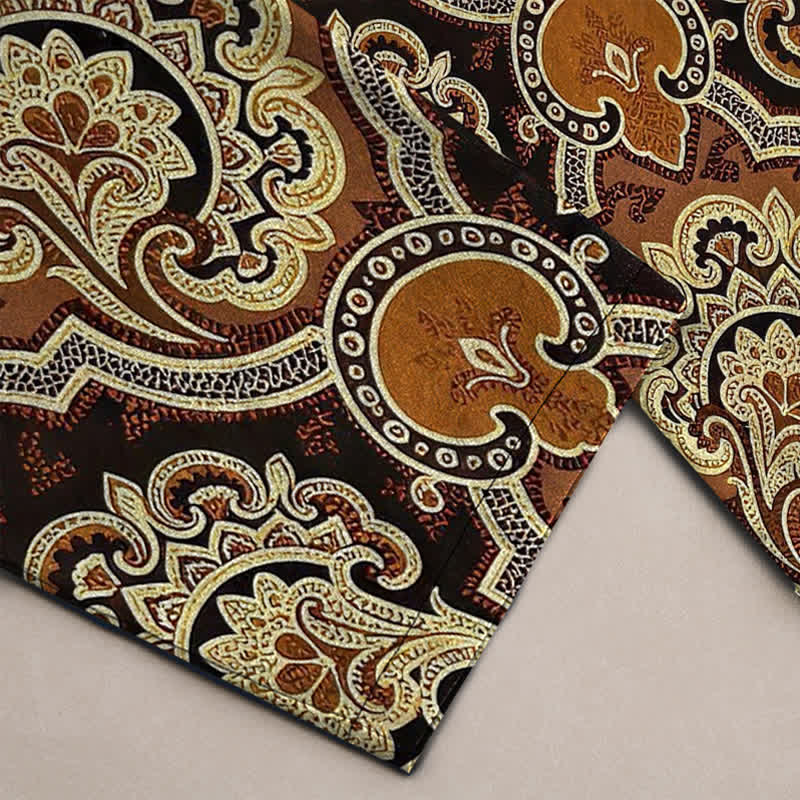 Nimara Ritual Cotton Mandala Paisley Geometry Pattern Men's Tapered Pants With Pockets