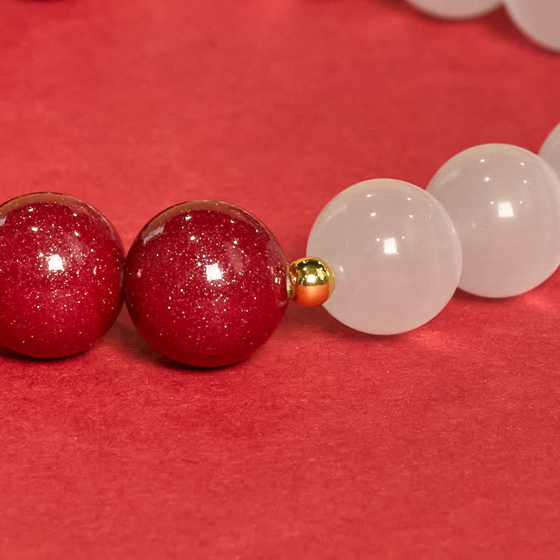 Nimara Ritual Cinnabar White Cat's Eye Calm Bracelet
